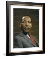 Portrait of Rev. Martin Luther King, Jr-null-Framed Photographic Print