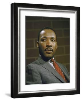 Portrait of Rev. Martin Luther King, Jr-null-Framed Photographic Print