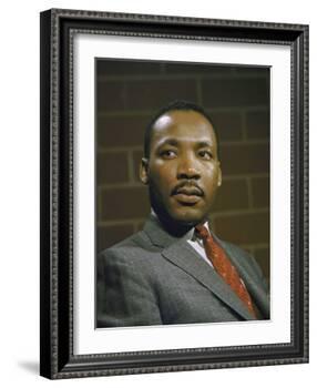 Portrait of Rev. Martin Luther King, Jr-null-Framed Photographic Print