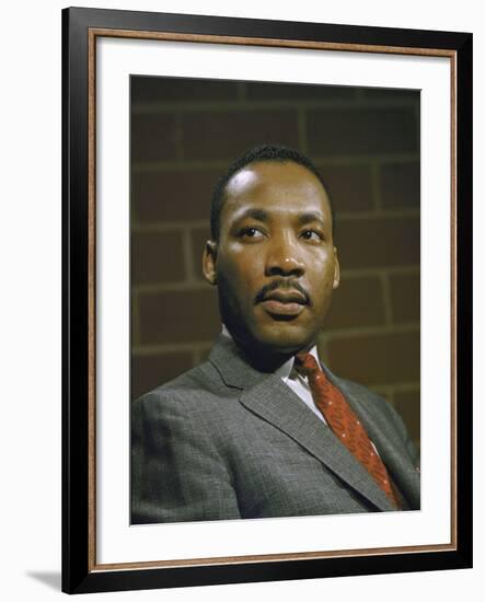 Portrait of Rev. Martin Luther King, Jr-null-Framed Photographic Print