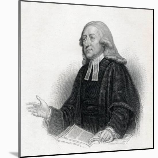 Portrait of Reverend John Wesley A. M., 19th Century-null-Mounted Giclee Print