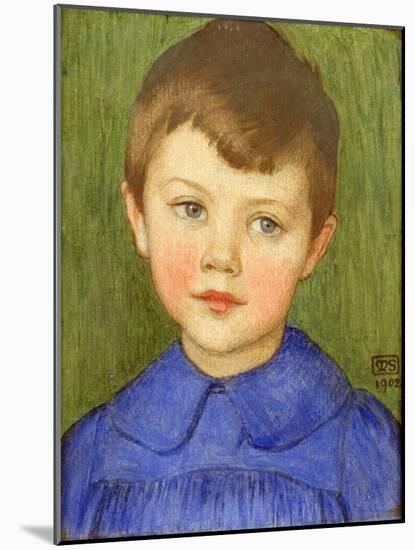 Portrait of Richard Stokes, 1902 (Pencil, Chalk and Tempera on Panel)-Marianne Stokes-Mounted Giclee Print