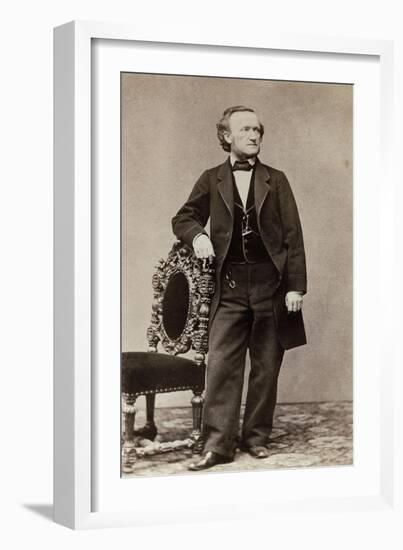 Portrait of Richard Wagner, c.1870-German School-Framed Giclee Print
