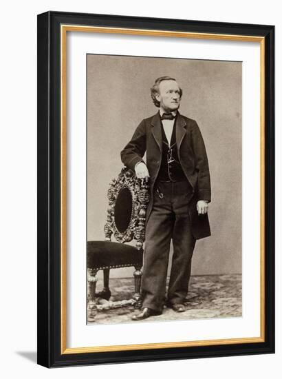 Portrait of Richard Wagner, c.1870-German School-Framed Giclee Print