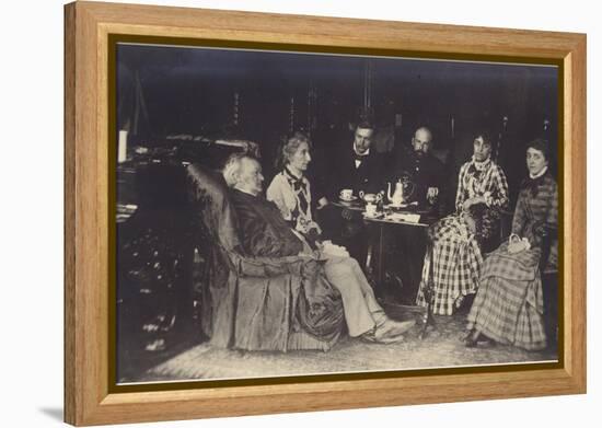 Portrait of Richard Wagner with Friends and Family-German photographer-Framed Premier Image Canvas