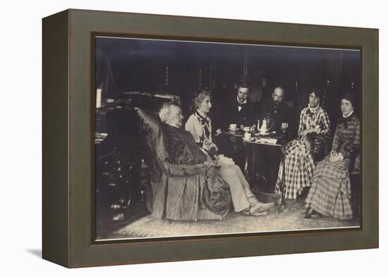 Portrait of Richard Wagner with Friends and Family-German photographer-Framed Premier Image Canvas