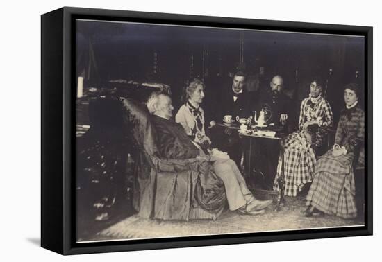 Portrait of Richard Wagner with Friends and Family-German photographer-Framed Premier Image Canvas