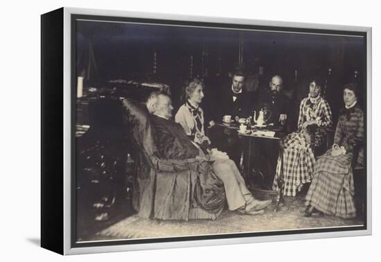 Portrait of Richard Wagner with Friends and Family-German photographer-Framed Premier Image Canvas