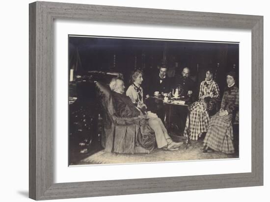 Portrait of Richard Wagner with Friends and Family-German photographer-Framed Photographic Print