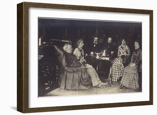 Portrait of Richard Wagner with Friends and Family-German photographer-Framed Photographic Print