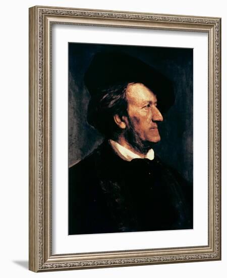 Portrait of Richard Wagner-Franz Seraph von Lenbach-Framed Giclee Print