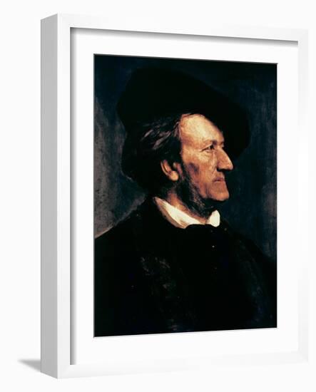 Portrait of Richard Wagner-Franz Seraph von Lenbach-Framed Giclee Print