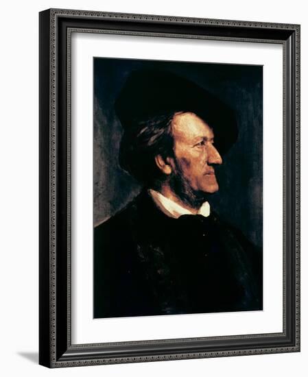 Portrait of Richard Wagner-Franz Seraph von Lenbach-Framed Giclee Print