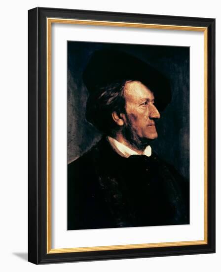 Portrait of Richard Wagner-Franz Seraph von Lenbach-Framed Giclee Print