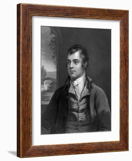 Portrait of Robert Burns, Scottish Poet-null-Framed Photographic Print