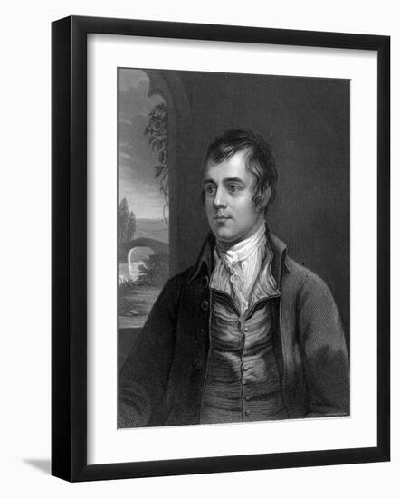 Portrait of Robert Burns, Scottish Poet-null-Framed Photographic Print