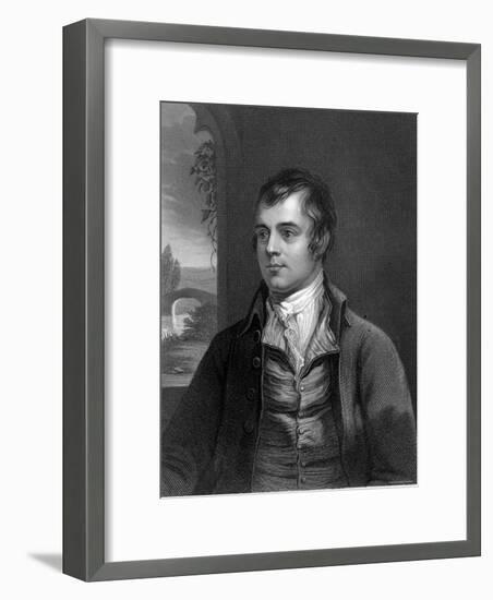 Portrait of Robert Burns, Scottish Poet-null-Framed Photographic Print