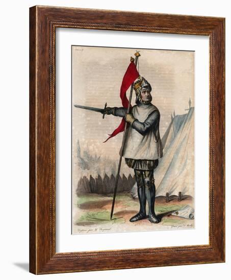 Portrait of Robert de Hauteville known as Guiscard (1015-1085), Duke of Apulia and Calabria-French School-Framed Giclee Print