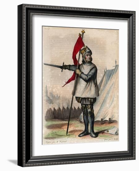 Portrait of Robert de Hauteville known as Guiscard (1015-1085), Duke of Apulia and Calabria-French School-Framed Giclee Print