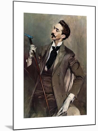 Portrait of Robert de Montesquiou, 1897-Giovanni Boldini-Mounted Premium Giclee Print