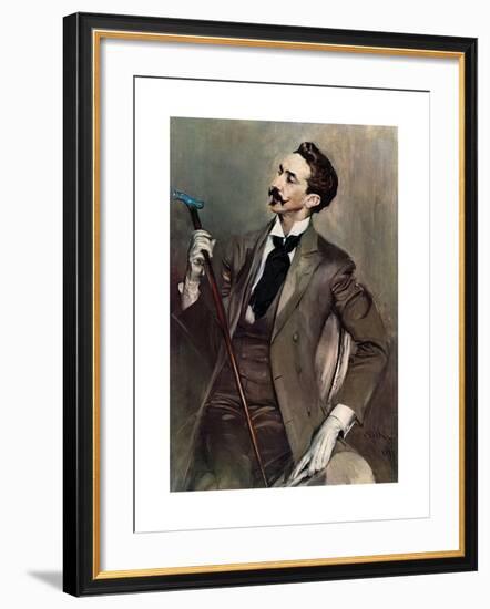 Portrait of Robert de Montesquiou, 1897-Giovanni Boldini-Framed Premium Giclee Print