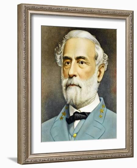 Portrait of Robert Edward Lee C. 1870-null-Framed Giclee Print