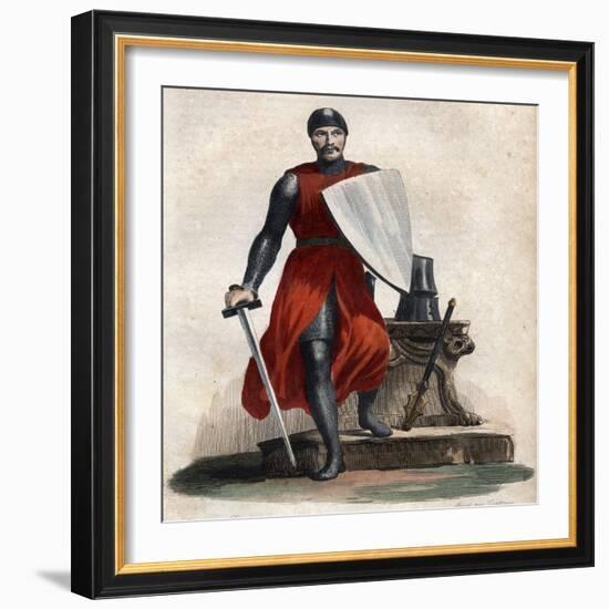 Portrait of Robert IV the Strong (Rutpert) (c 815-866), Count of Orleans-French School-Framed Giclee Print