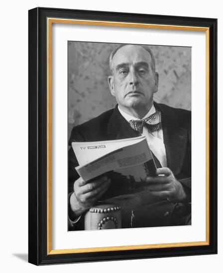 Portrait of Robert Moses, Nyc Planner and Builder of Highways, in His Office-Alfred Eisenstaedt-Framed Photographic Print