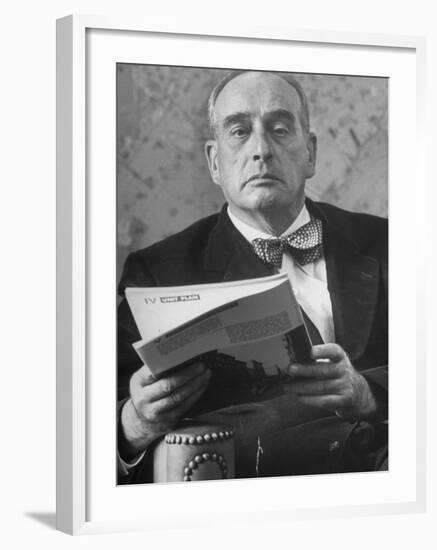 Portrait of Robert Moses, Nyc Planner and Builder of Highways, in His Office-Alfred Eisenstaedt-Framed Photographic Print