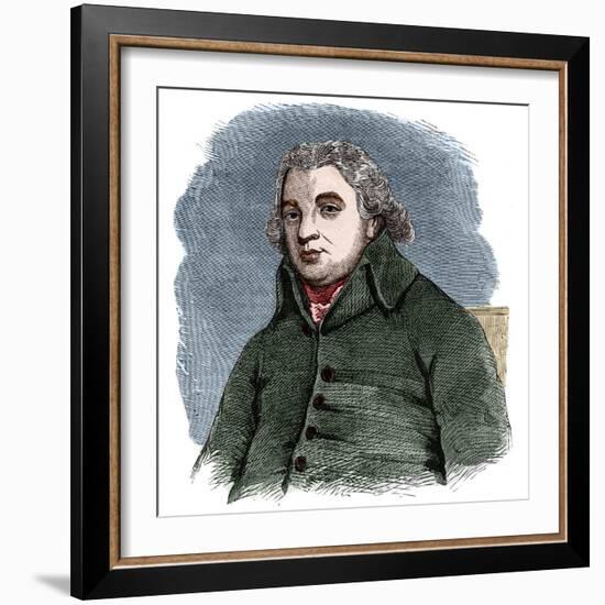 Portrait of Robert Raikes (1736-1811), English philanthropist and Anglican layman-French School-Framed Giclee Print