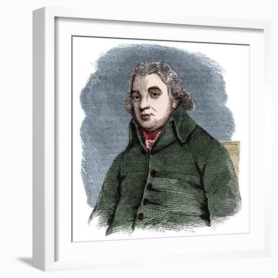 Portrait of Robert Raikes (1736-1811), English philanthropist and Anglican layman-French School-Framed Giclee Print