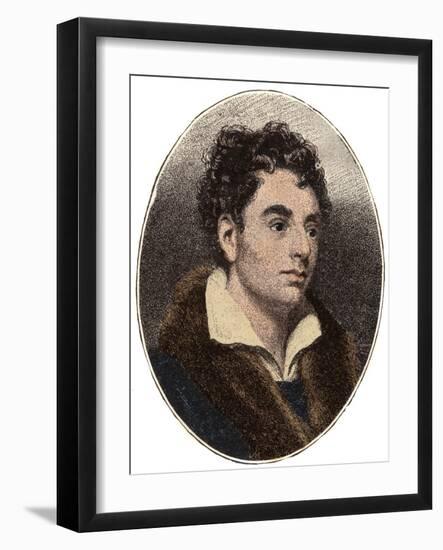 Portrait of Robert Southey (1774-1843) English poet of the Romantic school-French School-Framed Giclee Print