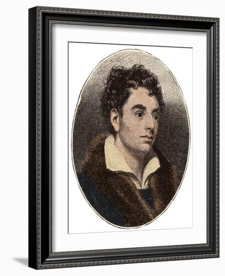 Portrait of Robert Southey (1774-1843) English poet of the Romantic school-French School-Framed Giclee Print