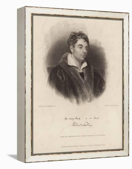 Portrait of Robert Southey-Thomas Phillips-Framed Premier Image Canvas