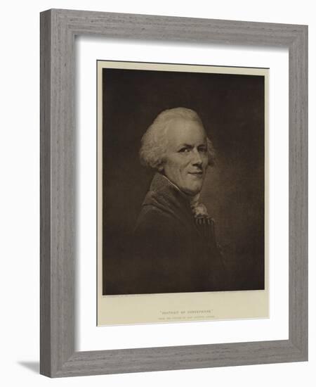 Portrait of Robespierre-Jean Baptiste Greuze-Framed Giclee Print