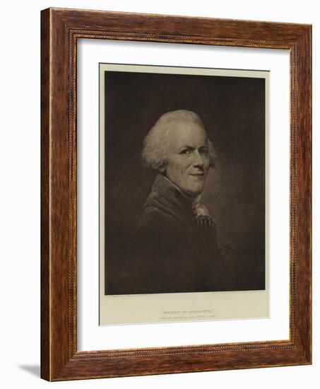 Portrait of Robespierre-Jean Baptiste Greuze-Framed Giclee Print