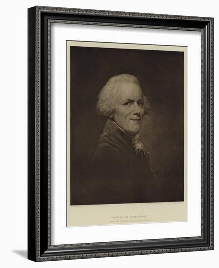 Portrait of Robespierre-Jean Baptiste Greuze-Framed Giclee Print