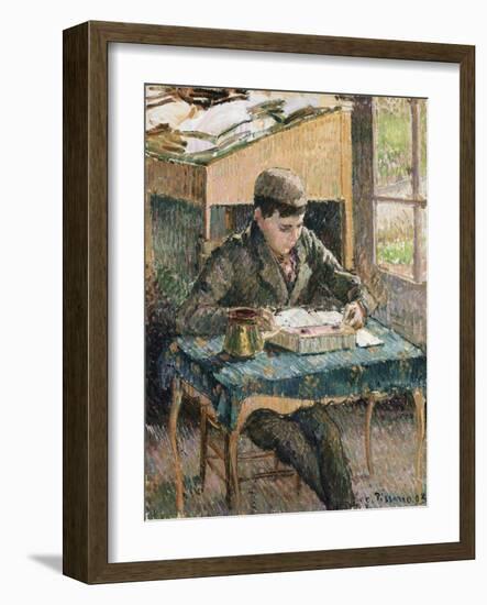 Portrait of Rodo Reading, 1903-Eugène Boudin-Framed Giclee Print