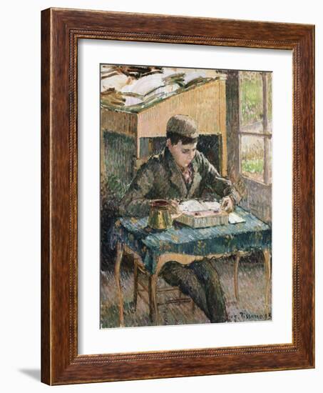 Portrait of Rodo Reading, 1903-Eugène Boudin-Framed Giclee Print