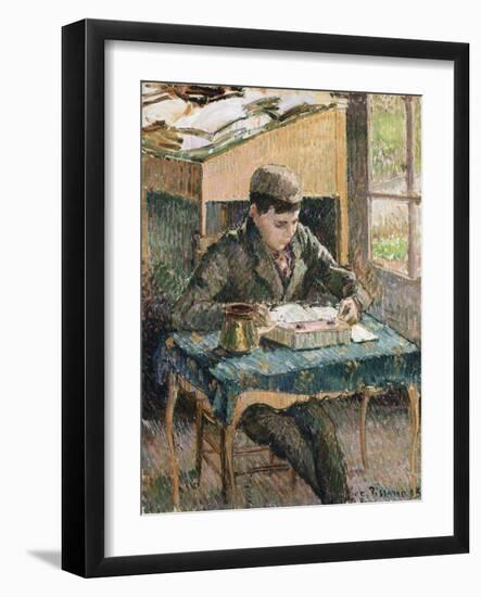 Portrait of Rodo Reading, 1903-Eugène Boudin-Framed Giclee Print