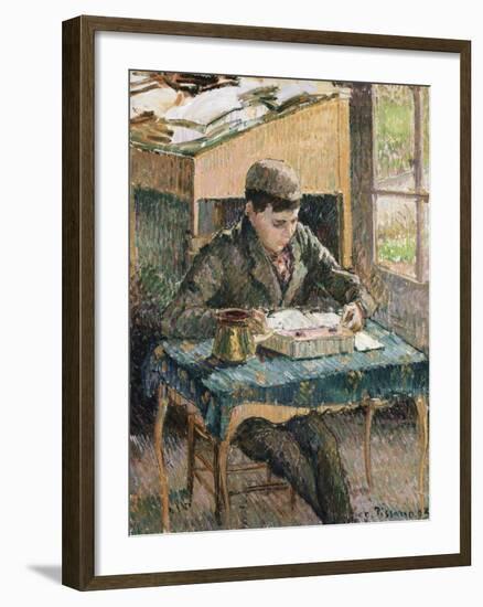 Portrait of Rodo Reading, 1903-Eugène Boudin-Framed Giclee Print