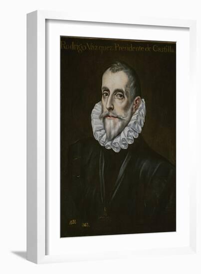 Portrait of Rodrigo Vázquez De Arce, First Third of 17th C-El Greco-Framed Giclee Print