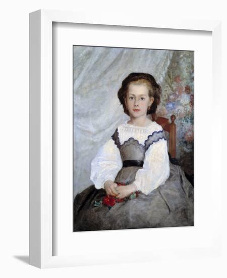 Portrait of Romaine Lacaux by Pierre-Auguste Renoir-null-Framed Giclee Print