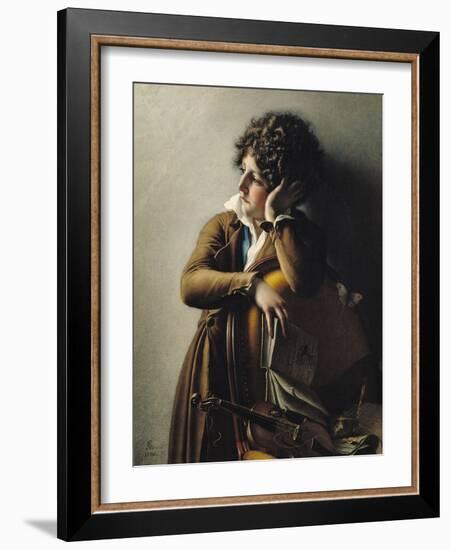 Portrait of Romainville-Trioson, 1800-Anne-Louis Girodet de Roussy-Trioson-Framed Giclee Print