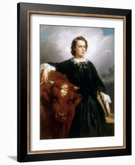 Portrait of Rosa Bonheur-Édouard Louis Dubufe-Framed Giclee Print