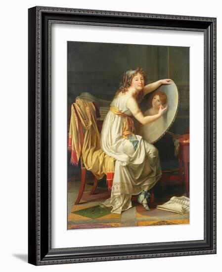 Portrait of Rose Adelaide Ducreux (1761-1802)-Jacques-Louis David-Framed Giclee Print