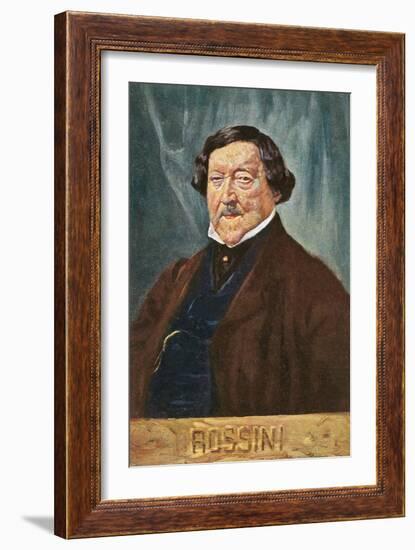 Portrait of Rossini-null-Framed Art Print