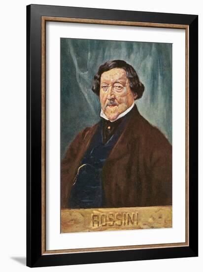 Portrait of Rossini-null-Framed Art Print