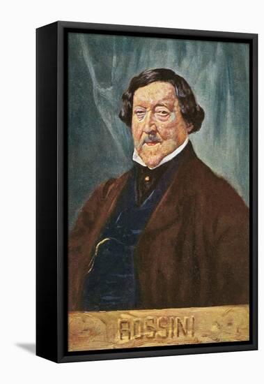 Portrait of Rossini-null-Framed Stretched Canvas
