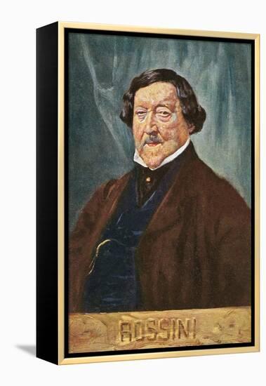 Portrait of Rossini-null-Framed Stretched Canvas